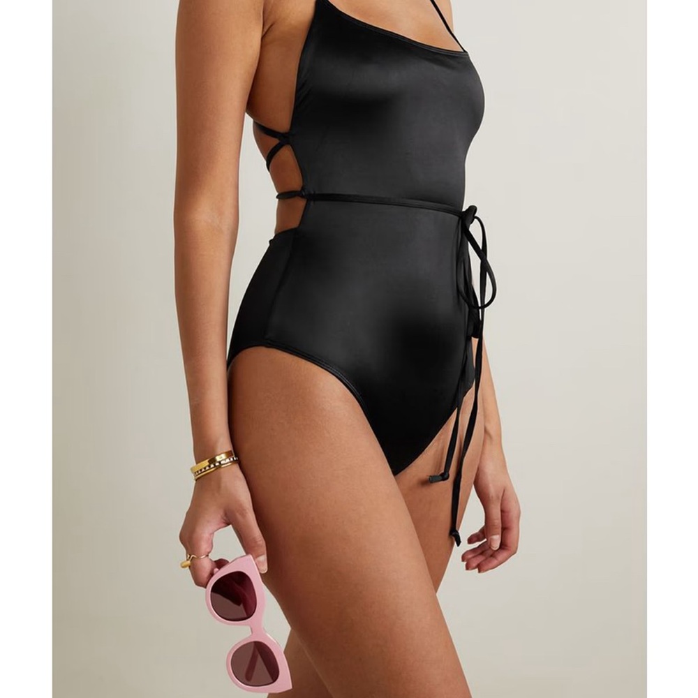 Good American Classic Black One Piece Swimsuit